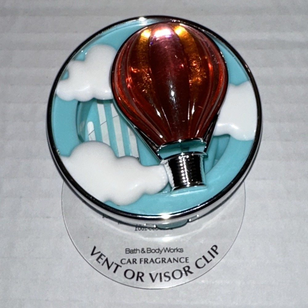 Bath Body Works Hot Air Balloon  Car Scentportable Vent or Visor Clip